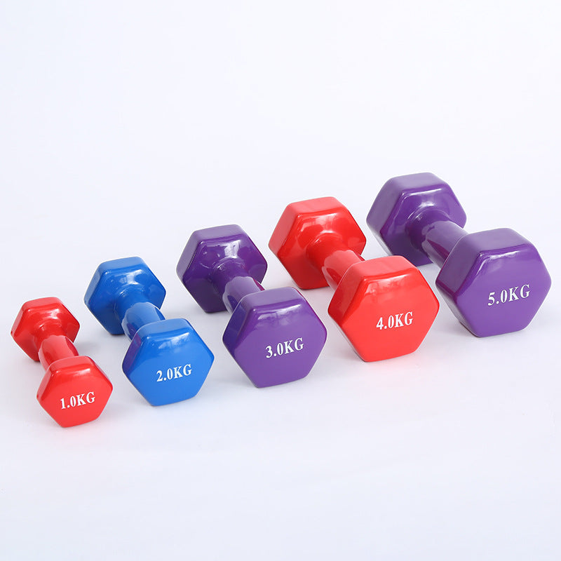 Color fitness dumbbells