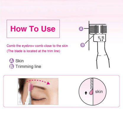 Electric eyebrow shaping tool