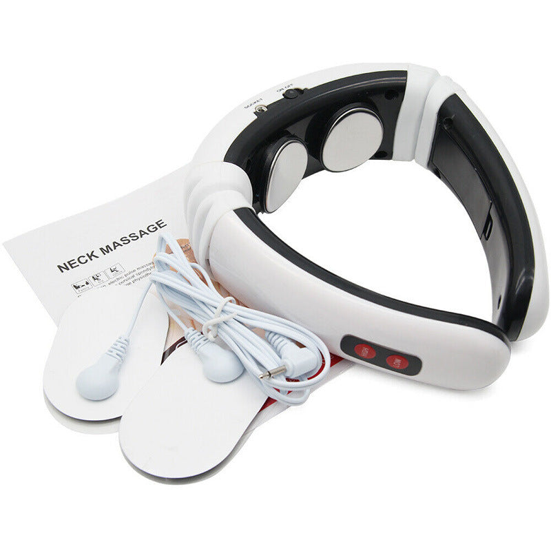 Electric neck massager with far