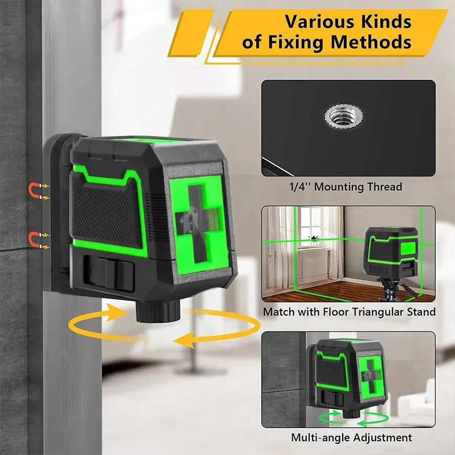 2 Lines Laser Level Self-Leveling